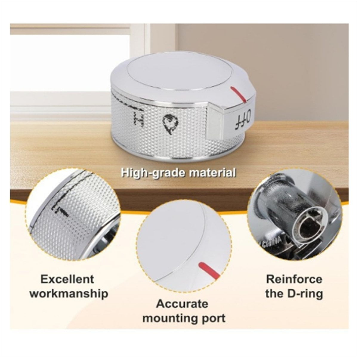 Rollbacks & More W11030413 Stove Control Knob for Knobs, Replacement