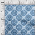 thumbnail image 2 of oneOone Polyester Spandex Medium Blue Fabric Asian Block Sewing Material Print Fabric By The Yard 56 Inch Wide, 2 of 4