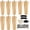 Natural, variant on 8 Pieces Furniture Couch Legs 6 Inch Round Solid Wood Sofa Legs with M8 T-Nuts Natural Wooden Couch Legs Replacement Leg for Armchair Cabinet Chair Footstool, Mid Century Modern Dresser, Brown