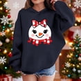 thumbnail image 2 of Lorytime Christmas Kids Hoodies for Boys Girls Printed Sweatshirt Long Sleeve Pullover Drop Shoulder Cute Tops Blue, 2 of 4
