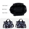 thumbnail image 3 of CHAOYUNYI Crossbody Shoulder Bag for Women - Water Resistant Casual Handbag Purse with Multiple Pockets, Adjustable Strap, Dreamy Flower, 3 of 7