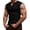 Black, variant on Waffle Knit Tank Tops Men Lightweight Breathable V Neck Muscle Sleeveless Shirt Athletic Running Gym Tanks