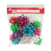 20 COUNT GIFT BOW ASSORTMENT - BRIGHTS
