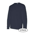 thumbnail image 2 of GILDAN G540 ADULT HEAVY COTTON 5.3 OZ. LONG-SLEEVE T-SHIRT, Navy, M, Pack Of 3, Mens T-Shirts, 2 of 3