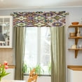 thumbnail image 5 of Coolnut Mexican Talavera Tile Ceramic Valance Curtains for Kitchen or Bathroom,Valances Window Treatment Rod Pocket Drape,54"x18", 5 of 6
