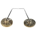 thumbnail image 6 of Handmade Tibetan Tingsha Meditation Cymbal Bell - 2.6in/6.5cm, Embellished with Buddhist Eight Auspicious Symbols, 6 of 6