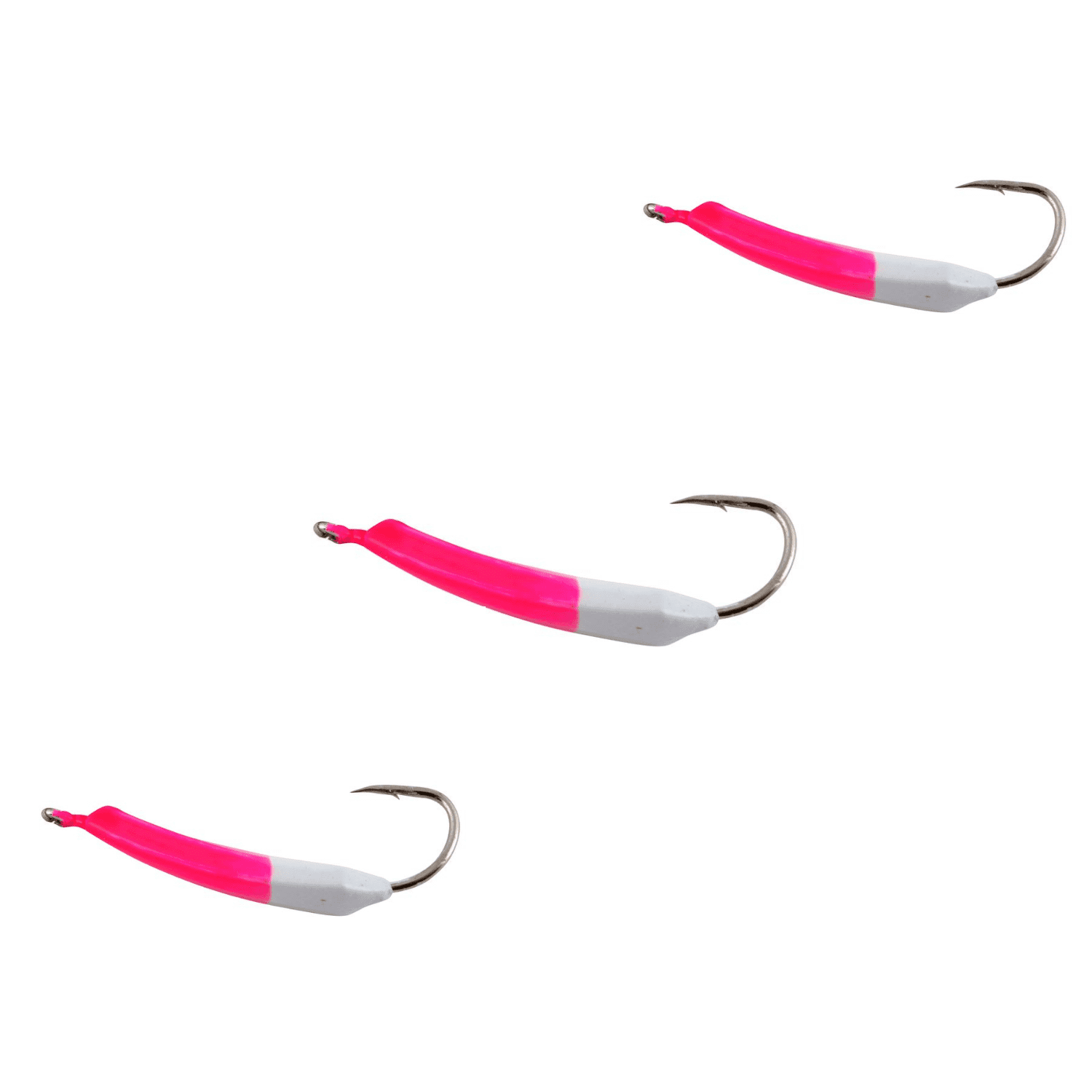 Buccaneer Wiggler Jig Fishing Lure 3/8 oz. – Pink and White, 3‑Count