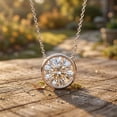 thumbnail image 4 of Rosec Jewels Lab Created Diamond Necklace for Women (4 Carat, E-VS1 Quality) - IGI Certified - Ready to Gift with Jewelry Box, 925 Sterling Silver, 4 of 5