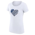 thumbnail image 2 of Women's G-III 4Her by Carl Banks  White Orlando Magic  Heart T-Shirt, 2 of 3