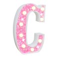 thumbnail image 1 of CNKOO Warm White Alphabet Light Led Letter Light Sparkling Led Glitter Alphabet Sign Hanging Hole Night Light for Party Wedding, 1 of 5
