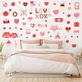thumbnail image 4 of 4 Pcs Hearts Window Cling Valentine Day Love Sticker Home Hearts-Shape PVC Removable Static Window Sticker Decorations for Home Wedding Anniversary, 4 of 9