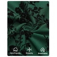 thumbnail image 5 of Merokeety Womens Summer Dresses Square Neck Mesh floral Graduation Maxi Dress DarkGreen xl, 5 of 6
