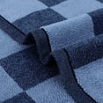 thumbnail image 4 of Unique Bargains Bathroom Checkered Decorative Hand Towel Set 14" x 28" Dark Blue 4-Piece, 4 of 5