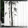 thumbnail image 4 of Ambesonne Asian Themed Shower Curtain, Folk Chinese Pattern, 69"Wx70"L, Black and Cream, 4 of 5