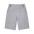 thumbnail image 5 of Oiangi Women's Dress Shorts High Waist Flat Front Shorts Casual Business Office Work Shorts with Pockets Gray 3XL, 5 of 5