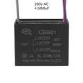 thumbnail image 5 of Uxcell 4.5/6/6uF 250V AC 4 Wires CBB61 Ceiling Fan Capacitors 2 Pack, 5 of 7