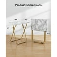 thumbnail image 3 of Folding TV Tray Table -Stable Tray Table with No Assembly Required, TV Dinner Tray for Eating, Foldable Snack Tables for Bed & Sofa, 3 of 8