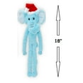 thumbnail image 5 of Long Dog Toys Super Cute 18 Inch Swinging Interactive Santa Hat Holiday Animals (Set of all Three Colors), 5 of 6