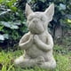 thumbnail image 2 of Estatua de Buda con forma de perro de yoga zen, pose de oración coleccionable para decoraciones de jardín zen al aire libre, figura de bulldog sentado de meditación tallada a mano (8 x 10 x 15 cm), 2 of 5