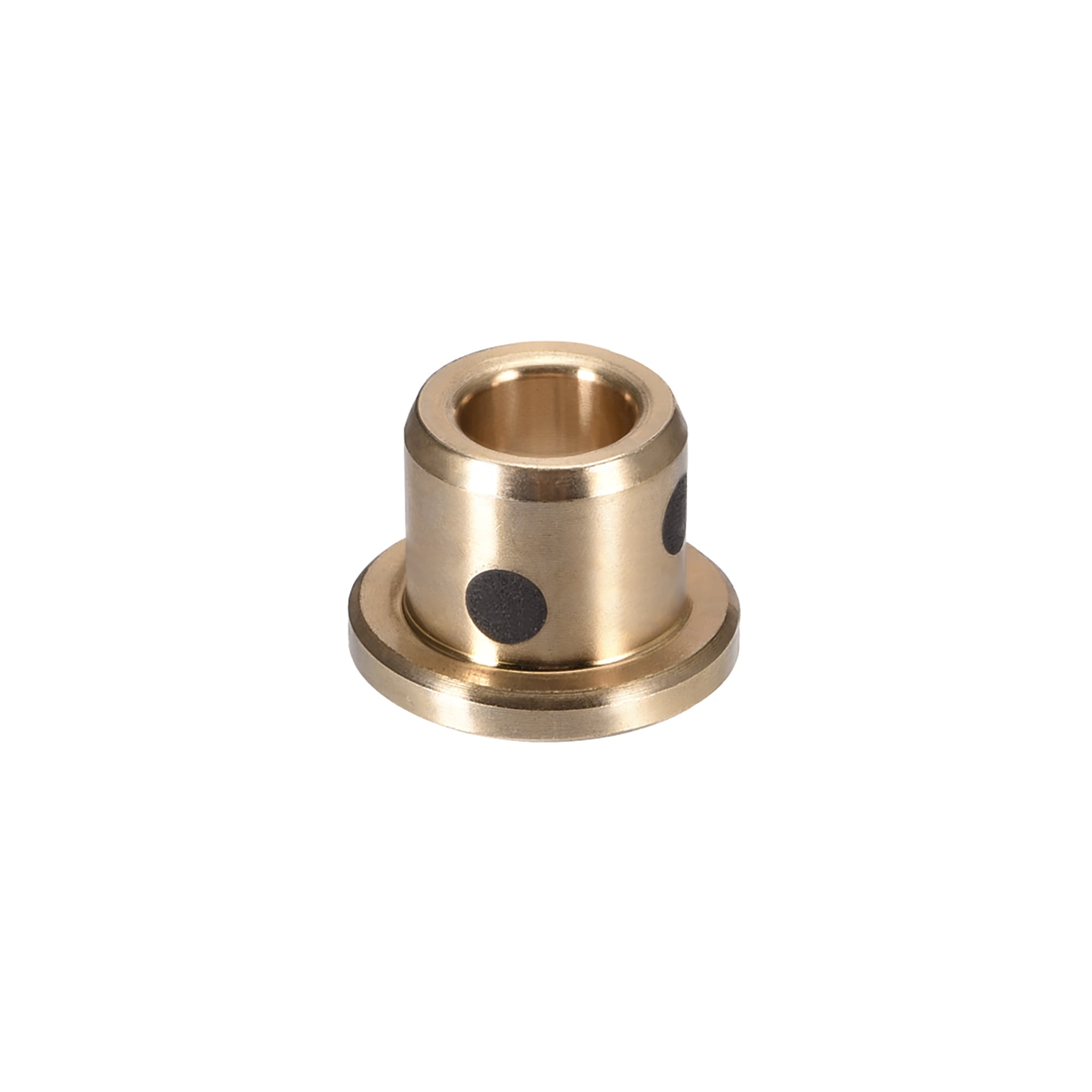 Flange Sleeve Bearings, 6mm Bore x 10mm OD x 10mm Length Cast Brass