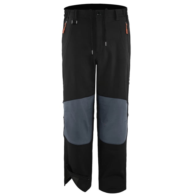 CEHVOM Men's Outdoor Sports Trousers With Drawstring And Zipper Pockets Plus Velvet