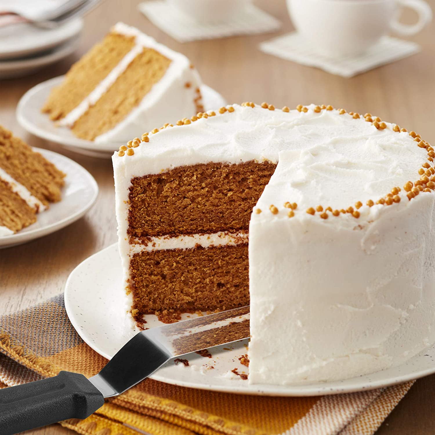 5 Pieces Cake Cream Spatulas Set, Cake Decorating Knifes, Oniapro Angled  Icing Spatula Set, Frosting…See more 5 Pieces Cake Cream Spatulas Set, Cake