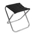 thumbnail image 2 of Kenally Silla plegable Mini tamaño Estructura plegable Banco de camping Taburetes de picnic Senderismo Bancos plegables Taburete de exterior Muebles Artesanía plata + negro Kenally TO005270-02, 2 of 6