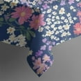 thumbnail image 5 of Pioneer Flower Floral Print Pattern Square Tablecloth,Waterproof Square Table Cover,Wipeable Spillproof Washable Table Cover for Home Kitchen Party Decor 42"X42"(107x107cm), 5 of 6