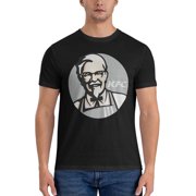 Kfc Logo Men'S Basic Short Sleeve T-Shirt Vogue Black Medium