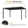 thumbnail image 5 of Heynemo 12'x16' Adjustable Louvered Pergola, Metal Hardtop Pergola with Adjustable Roof, Heavy-Duty Outdoor Pergola for Patio, Deck, Garden, Yard, Black, 5 of 10