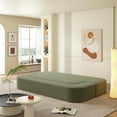 thumbnail image 5 of 78.7" Futon Sofa Bed, 2-in-1 Foldable Sleeper Sofa, Convertible Floor Couch with Pillows, Corduroy Couch, Multi Functional Blanket, Upholstered Boneless Couches for Living Room, Forest Green, 5 of 9