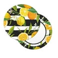 thumbnail image 3 of Goofa Orange and Lemon Printed Stool Covers Round, Waterproof Round Bar Stool Covers Anti-Slip Round Bar Stool Seat Cover with Elastic Bands Durable -, 3 of 7
