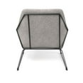 thumbnail image 2 of Pemberly Row Fabric Accent Chair with Black Powder Coated Sled Base in Beige, 2 of 6