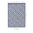 thumbnail image 6 of Riverbay Furniture 5' x 7' Hand Hooked Key Wool Rug in Navy, 6 of 6