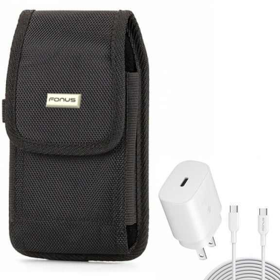 Case Belt Clip   25W Fast Home Charger for Motorola One 5G Ace Phone - Swivel Holster Rugged Cover and PD Type-C 10ft USB-C Cable Quick Power Combo for Motorola One 5G Ace (2021)