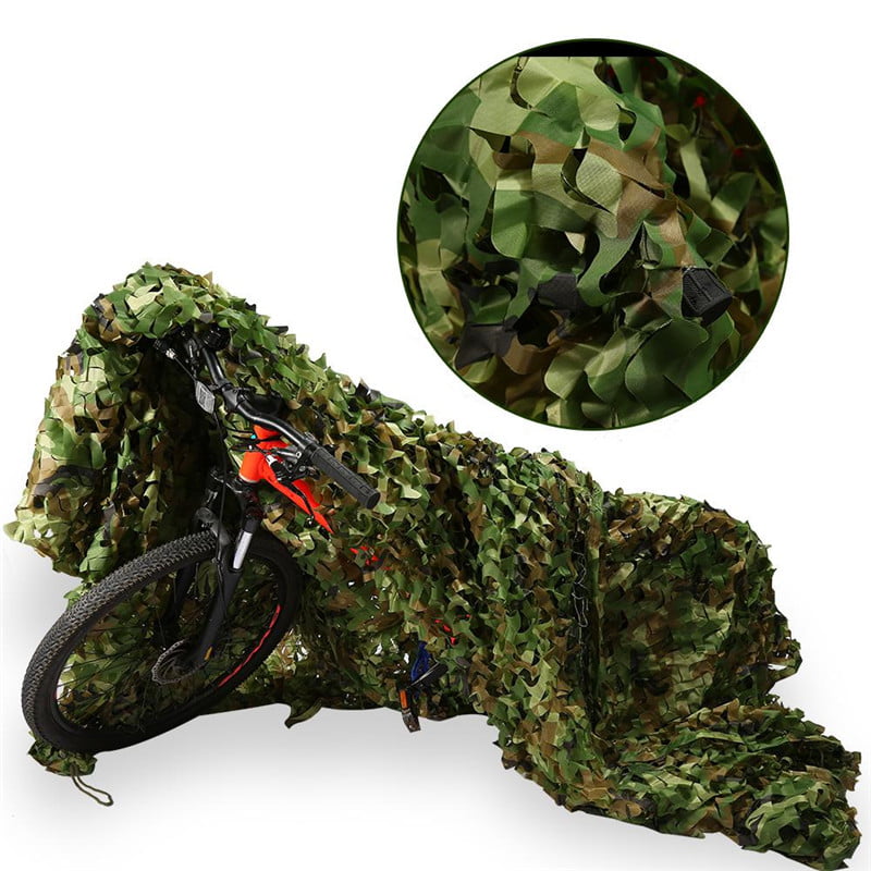 Woodland Leaves Military Camouflage Net Hunting Shooting Camo w/ String Netting 