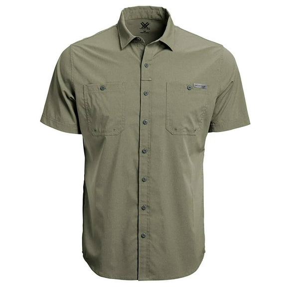 VORTEX Adult Male Apline Cove Short Sleeve Shirt, Color: Lichen, Size: L