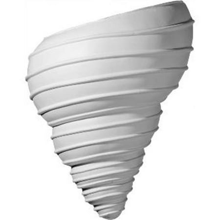 10 12 In W X 5 5 In D X 12 5 In H Architectural Spiral Shell