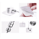 thumbnail image 5 of Traba De Seguridad Con Llave Para Heladeraa, 4 Piezas  Blanco y Negro, 5 of 5