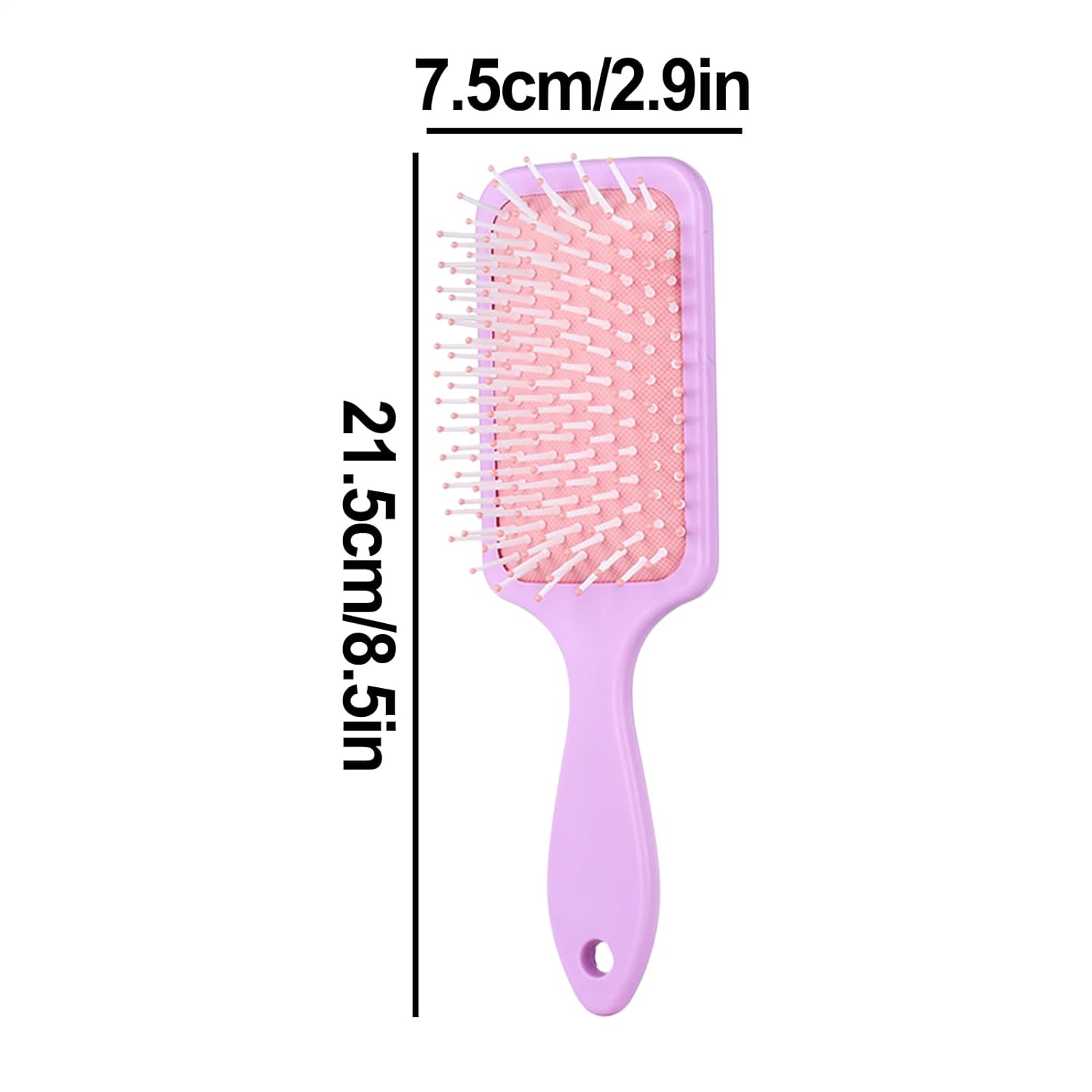 Paddle Brush - Blow Drying Brush, Soft Flexible Bristles, Gentle Scalp Massage Comb, Anti-Frizz Hair Styling Tool | Suitable for Thick, Curly, Straight, Long, Short, Wet or Dry Hair, Salon Home