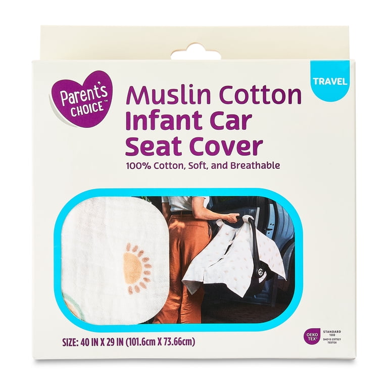 Parent's Choice Muslin Car Seat Cover, Adjustable photo 5