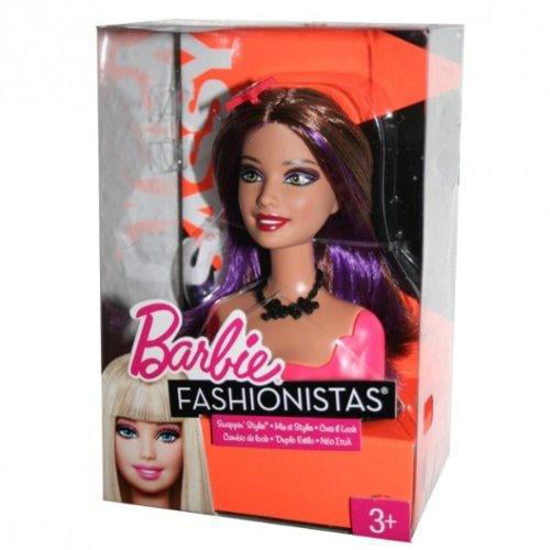 Tekstschrijver hardware boot Barbie Fashionistas Swappin\' Styles Sassy Head (Toy) - Walmart.com
