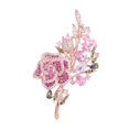 thumbnail image 1 of Zhuge Broches para mujer con diseño de flores, camelia, rosa y hojas, accesorios para ropa (rosa), 1 of 5