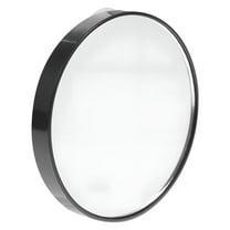 ACDANC 7.5cm 5X Magnifying Glass Mirror Small Round Wall Mirror Makeup Mirror Pocket Mirror Bathroom Mirror with Suction Cups (Black)