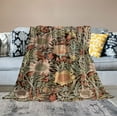 thumbnail image 2 of ARISTURING  William Morris Tulip and Willow Dusty Rose Blanket - Arts &amp; Crafts - Gift Throw Woven from Cotton, 2 of 6
