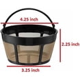 thumbnail image 3 of GoldTone Reusable 8-12 Cup Basket Coffee Filter Fits Hamilton Beach Coffee Makers and Brewers. Replaces your Hamilton Beach Reusable Coffee Filter - BPA Free, 3 of 5