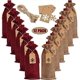 thumbnail image 1 of LOKIPA Burlap Wine Gift Bags, 12 Pcs Jute Wine Bottle Bags with Drawstring, Reusable Wine Bottle Covers with Snowflake Tags for Christmas, 1 of 5