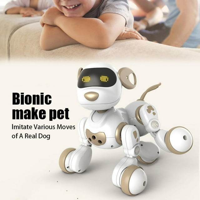 Smart stunts Robot Dog Toy for Kids Dancing Robots for Kids for Baby Toddlers Aureate