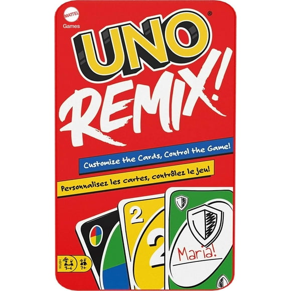 Juego de cartas Mattel Games UNO Remix con opciones personalizables