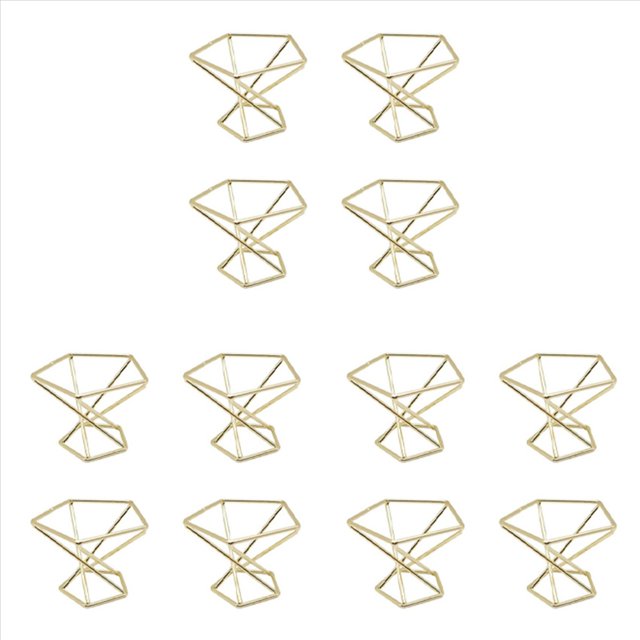 12 Piezas Soporte GeoméTrico para Plantas de Aire, Estantes para Plantas de Metal, Estantes para Macetas, DecoracióN Himmeli, Contenedores Tillandsia